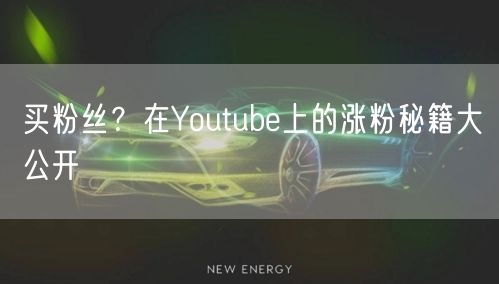 买粉丝？在Youtube上的涨粉秘籍大公开