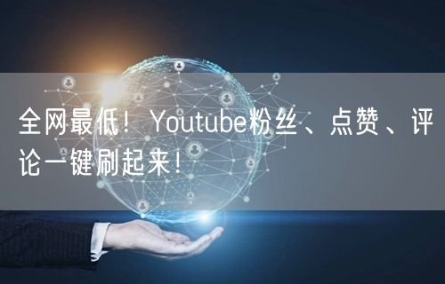 全网最低！Youtube粉丝、点赞、评论一键刷起来！