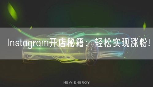 Instagram开店秘籍：轻松实现涨粉!