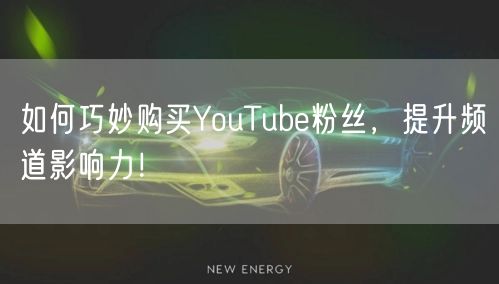 如何巧妙购买YouTube粉丝,提升频道影响力!