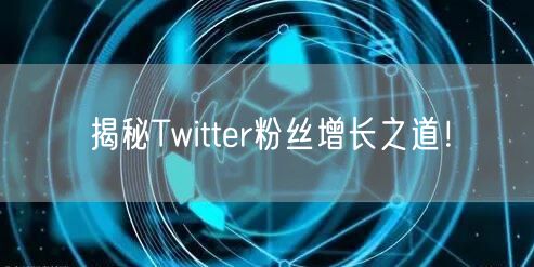 揭秘Twitter粉丝增长之道!