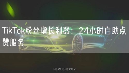 TikTok粉丝增长利器：24小时自助点赞服务