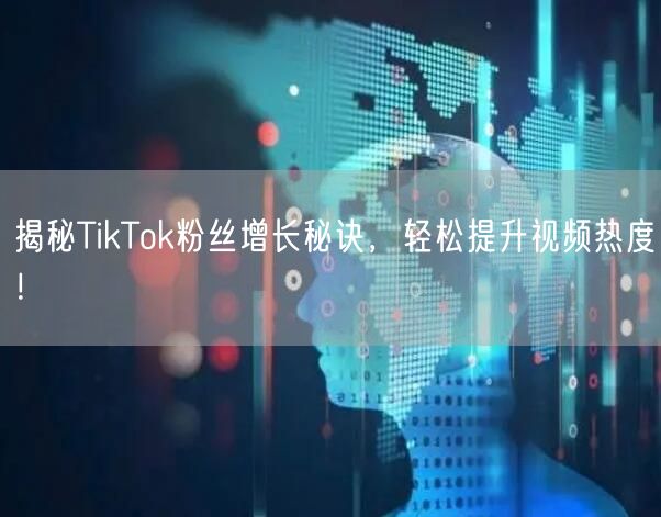 揭秘TikTok粉丝增长秘诀，轻松提升视频热度！