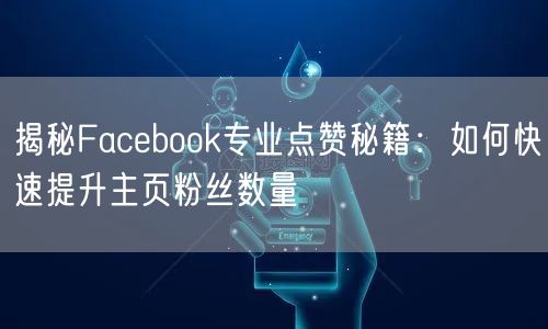 揭秘Facebook专业点赞秘籍：如何快