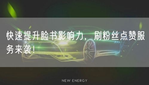 快速提升脸书影响力，刷粉丝点赞服务来袭！