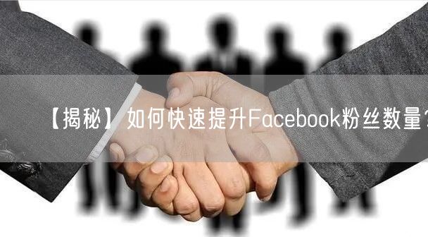 【揭秘】如何快速提升Facebook粉丝数量？