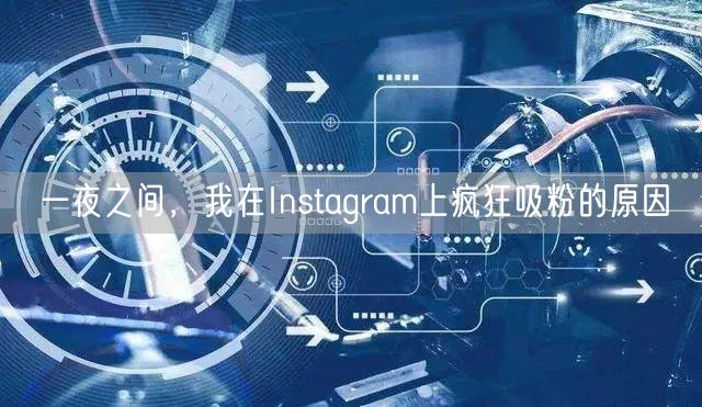 一夜之间,我在Instagram上疯狂吸粉的原因