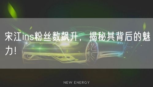 宋江ins粉丝数飙升，揭秘其背后的魅力！