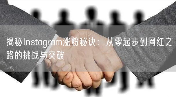 揭秘Instagram涨粉秘诀：从零起步到网红之路的挑战与突破