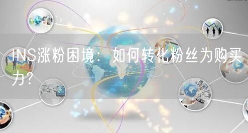 INS涨粉困境：如何转化粉丝为购买力？