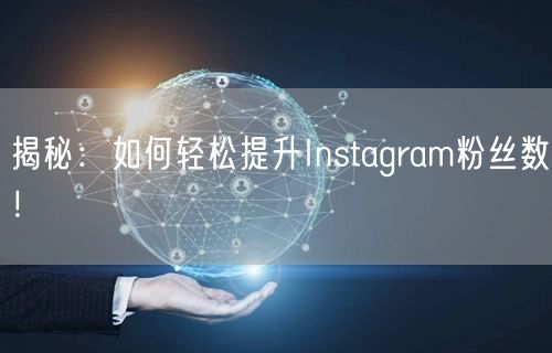 揭秘：如何轻松提升Instagram粉丝数！