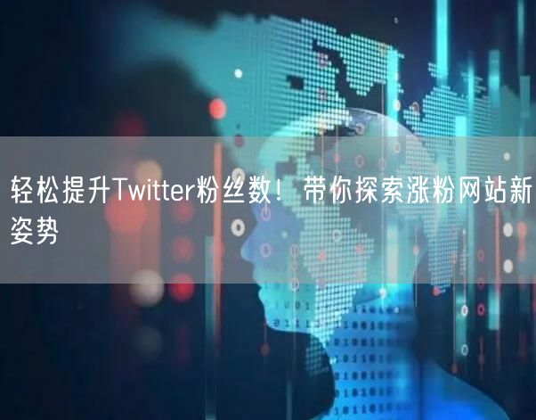 轻松提升Twitter粉丝数！带你探索涨粉网站新姿势