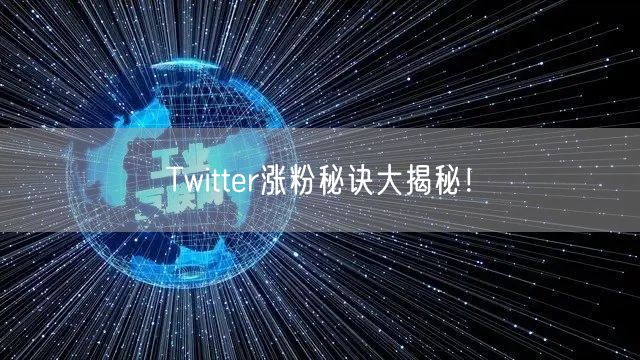 Twitter涨粉秘诀大揭秘！