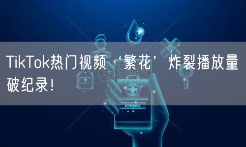 TikTok热门视频‘繁花’炸裂播放量破纪录！