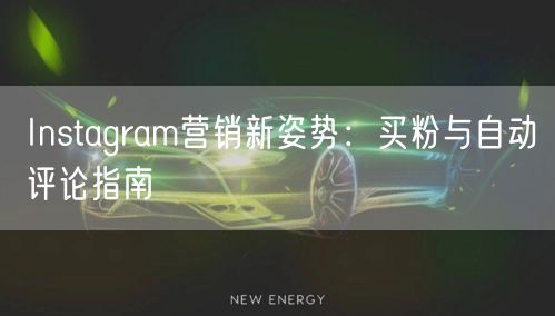 Instagram营销新姿势:买粉与自动评论指南