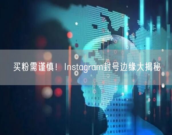 买粉需谨慎！Instagram封号边缘大揭秘