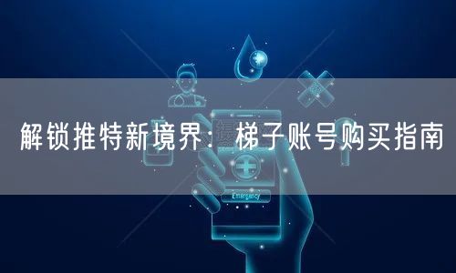 解锁推特新境界：梯子账号购买指南