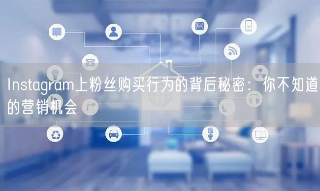 Instagram上粉丝购买行为的背后秘密：你不知道的营销机