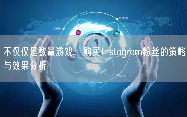不仅仅是数量游戏：购买Instagram粉丝的策略与效果分析