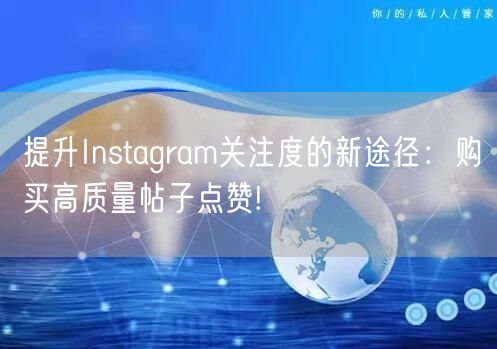 提升Instagram关注度的新途径:购买高质量帖子点赞!