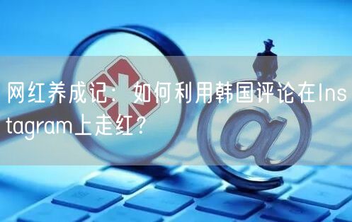 网红养成记：如何利用韩国评论在Instagram上走红？