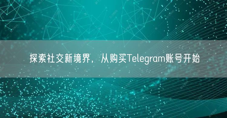 探索社交新境界，从购买Telegram账