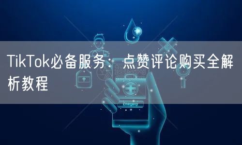 TikTok必备服务：点赞评论购买全解析教程