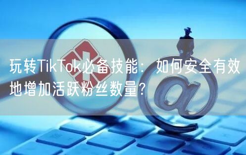 玩转TikTok必备技能：如何安全有效地增加活跃粉丝数量？