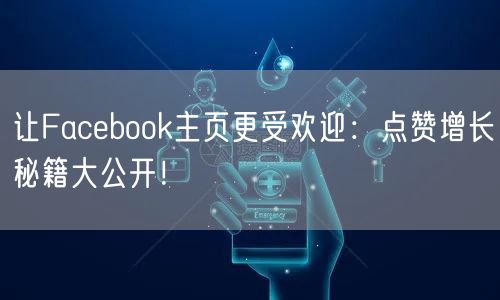 让Facebook主页更受欢迎：点赞增长秘籍大公开！