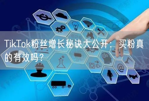 TikTok粉丝增长秘诀大公开：买粉真的有效吗？
