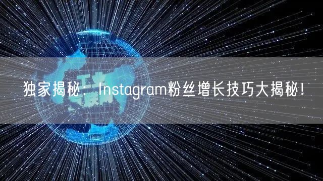 独家揭秘：Instagram粉丝增长技巧大揭秘！