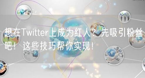 想在Twitter上成为红人？先吸引粉丝吧！这些技巧帮你实现！