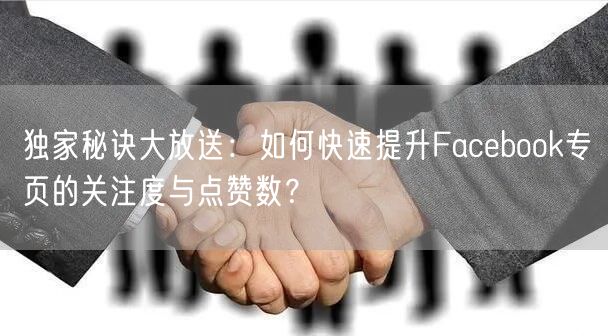 独家秘诀大放送:如何快速提升Facebook专页的关注度与点