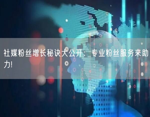 社媒粉丝增长秘诀大公开：专业粉丝服务来助力!