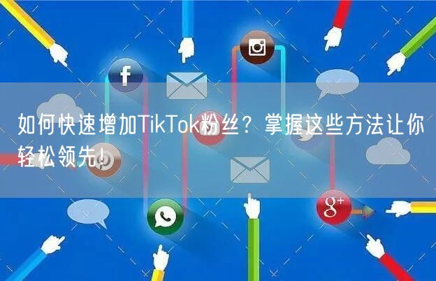 如何快速增加TikTok粉丝？掌握这些方法让你轻松领先！