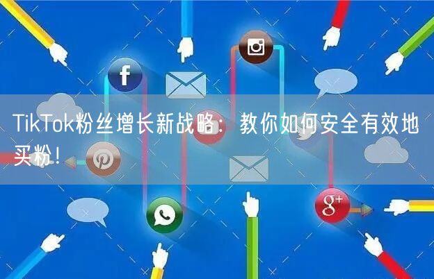 TikTok粉丝增长新战略：教你如何安全有效地买粉！