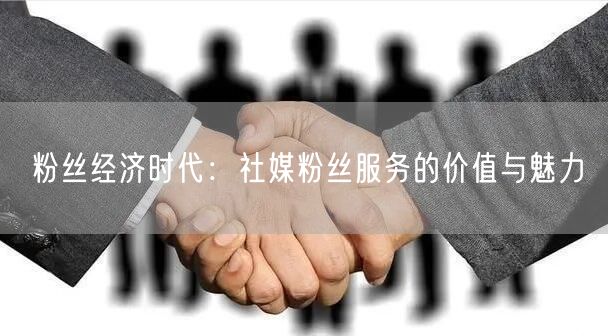 粉丝经济时代：社媒粉丝服务的价值与魅力