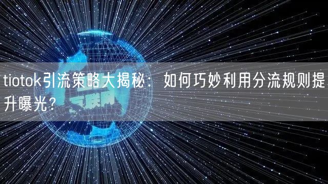 tiotok引流策略大揭秘：如何巧妙利用